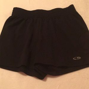 Girls large champion black shorts
